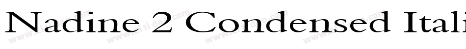 Nadine 2 Condensed Italic字体转换